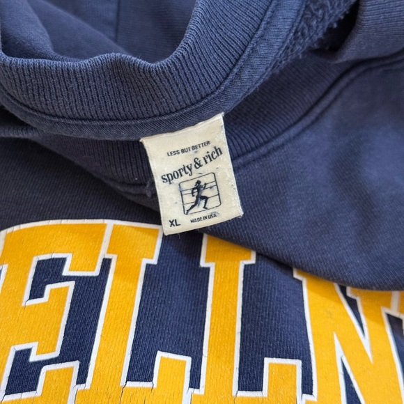 Sporty & Rich Navy Crewneck XL - Picture 4 of 8